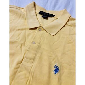 U.S. Polo Assn.‎ Mens Size XL Short Sleeve Polo Shirt Yellow